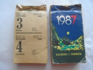 @ ZDZIERAK KALENDARZ SENNIK 1987 ROK DWUDNIOWY + ROK 1990 ZESTAW
