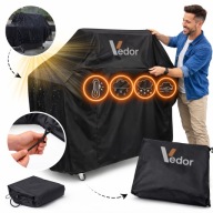 DUŻY POKROWIEC NA GRILL GAZOWY PLANDEKA WODOODPORNA FUTERAŁ 145x61x117