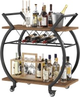 Wózek Barowy Loft Industrialny Na Kółkach Barek Stojak Na Wino