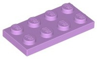 lego 3020 płytka 2x4 Medium Lavender 3szt