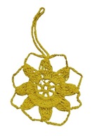 Ozdoba na choinkę gwiazdka świąteczna hand made szydełko