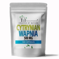 WAPŃ CYTRYNIAN WAPNIA 500mg CALCIUM NA MOCNE KOŚCI i ZĘBY
