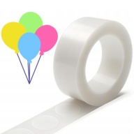 KROPKI KLEJU DO BALONÓW KLEJĄCE DWUSTRONNE SAMOPRZYLEPNE 100SZT