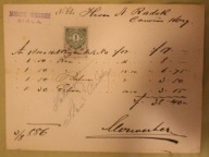 MORITZ WERBER, BIALA - KOZY, 1886 rok, BIELSKO - BIAŁA, STARY ZNACZEK
