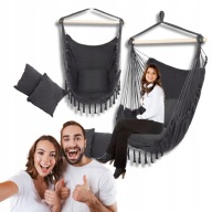 HUŚTAWKA HAMAK OGRÓD TARAS BALKON BOHO! FOTEL WISZĄCY KRZESŁO BRAZYLIJSKIE!