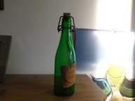 Butelka browar Braniewo etykieta Piwo Jasne Pełne PRL - unikat