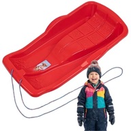 SANKI PLASTIKOWE ŚLIZG Z OPARCIEM DUŻE DLA DZIECI ŚLIZGI BOBSLEJ ZIMA ŚNIEG