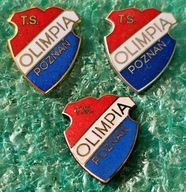 ODZNAKA TS OLIMPIA POZNAŃ - WERSJA ZŁOTA SREBRNA BRĄZOWA - KOMPLET 3 SZT.
