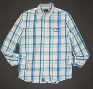 HAMPION REPUBLIC_Cudna KOSZULA_biała klasyczna kratka bawełna_L