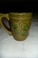 Gliniany kufel na grzane wino PRL lata 80-te