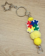 Brelok Autyzm Puzzel Spektrum zawieszka 6423 Oliwia Kurowska, Kuba Kurowski