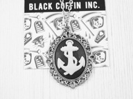 wisiorek KOTWICA piup vintage retro kamea tattoo BC73