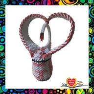 Sztuka Więzienna - Łabędź z origami modułowego