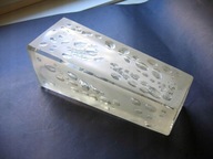 Wazon BĄBLE : Design 1960 Hortensja MROŻONY ~~ MATOWIONY Polski NEW LOOK