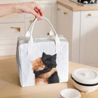 torba termiczna mała torebka lód kotek modna anime styl retro biuro lunch