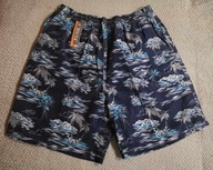 Spodenki kąpielowe hawajskie granatowe 4XL
