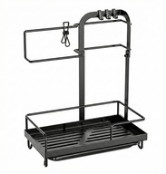 Organizer do zlewu kuchenny ociekacz na gąbkę płyn czarny loft industrial