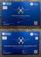 Grawer Certyfikatu ULC na drona karta dwustronna aluminiowa niebieska