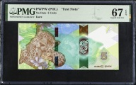 PWPW - AFRYKA 5 - Stan Banknowy PMG 67 EPQ