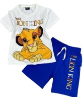 KOMPLET LETNI CHŁOPIĘCY KRÓL LEW LION KING SIMBA ROZM.110 (4-5 LAT)