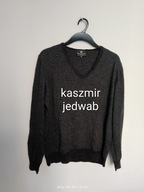Sweter męski M/L kaszmir jedwab