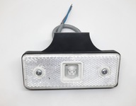 Światło Lampa obrysowa przednia biała +odblask 3led 12V diodowa + uchwyt