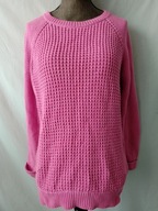 Sweter w żywym odcieniu różu - M/L