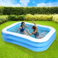 Basen OGRODOWY dmuchany prostokątny duży dla dzieci dorosłych 874L