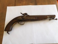 Antyczny pistolet kapiszonowy - stara kopia, replika.