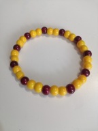 Bransoletka na gumce handmade dziecięca max 15,5cm