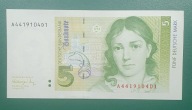 Niemcy RFN 5 Marek 1991,UNC, seria A4419104D1