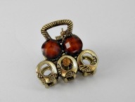 KLAMERKA DO WŁOSÓW KAMIENIE MOSIĄDZ