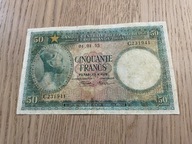 Kongo Belgijskie - 50 franków - 1955 - bardzo rzadki