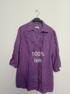 Koszula len lniana fiolet 44