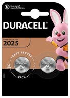2 x Bateria litowa Guzikowa Pastylkowa Duracell CR2025 2025 DL2025 3V