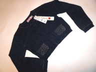 BOBOLI 128 CM SWETEREK WIZYT. BŁYSK CYRKONIE ELEGANCKI NOWY!