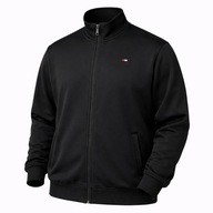 Czarna bluza rozpinana męska ocieplana jesienna zimowa 3 XL 124cm