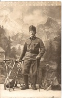 AUSTRO-WĘGRY -I WOJNA ŚWIATOWA -ŻOŁNIERZ -PORTRET -format pocztówkowy