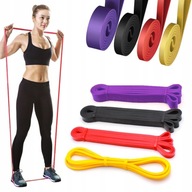 GUMY DO ĆWICZEŃ OPOROWE POWER BAND 4 SZTUKI CROSSFIT SIŁOWNIA DOMOWA