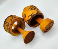 2 stare rzeźbione drewniane foremki do ciasteczek