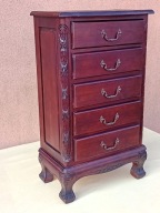 KOLONIALNA STYLOWA KOMODA DREWNIANA