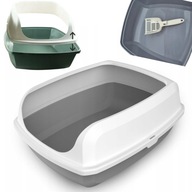 DUŻA KUWETA DLA KOTA 56CM ŁAZIENKA TOALETA WC DLA KOTÓW KOTKÓW + ŁOPATKA XL