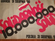 Plakat Więckowski Michał Solidarność 10 000 000