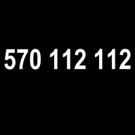 ZŁOTY NUMER, PLATYNOWY NUMER 570 112 112