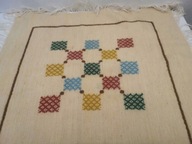 KILIM BIEŻNIK SERWETKA WEŁNA SKANDYNAWSKI TKANY