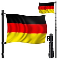 MASZT NA FLAGE TELESKOPOWY 6,3M + FLAGA NIEMIEC KESSER t21