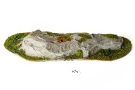 Górka wzgórze skały 13 gry bitewne stół diorama