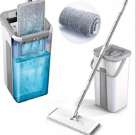 OBROTOWY MOP PŁASKI Z WYCISKACZEM DWUKOMOROWY WIADRO ULTRAMOP
