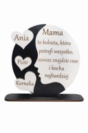 1do 5 imion DZIEŃ MATKI TABLICZKA DREWNIANA PAMIĄTKA GRAWER ŻYCZEŃ DLA MAMY