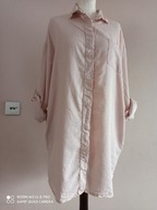 WŁOSKA długa KOSZULA kieszenie rękaw pod .38/40